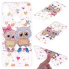 Cartoon Pattern Gold Foil Style Dropping Glue TPU Soft Protective Case for Xiaomi Redmi Note 7(Loving Owl) - 1