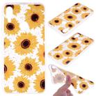 Cartoon Pattern Gold Foil Style Dropping Glue TPU Soft Protective Case for Xiaomi Redmi Note 7(Sunflower) - 1