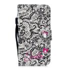 3D Diamond Encrusted Painting Pattern Coloured Drawing Horizontal Flip PU Leather Case with Holder & Card Slots & Wallet For Huawei P30(Lace Flower) - 1