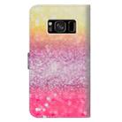 3D Painting Pattern Horizontal Flip TPU + PU Leather Case with Holder & Card Slots & Wallet For Galaxy S8(Gradient Color) - 4