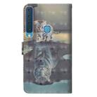 3D Painting Pattern Horizontal Flip TPU + PU Leather Case with Holder & Card Slots & Wallet For Galaxy A9 (2018)(Cat Tiger) - 5