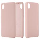 Solid Color Liquid Silicone Dropproof Protective Case for Xiaomi Redmi 7A(Pink) - 1
