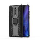 Iron Warrior Shockproof PC + TPU Protective Case with Magnetic Ring Holder for Xiaomi Redmi K20 / 9T(Black) - 1
