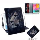 3D Colored Drawing Horizontal Flip Leather Case with Holder & Card Slot & Wallet For Galaxy Tab A 8.0 (2019) / T290 / T295(Lion) - 1