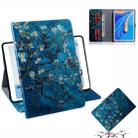 3D Colored Drawing Horizontal Flip Leather Case with Holder & Card Slot & Wallet For Huawei MediaPad M6 10.8(Apricot Flower) - 1