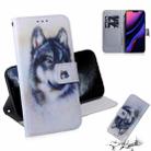 For iPhone 11 Pro 3D Colored Drawing Horizontal Flip Leather Case, with Holder & Card Slot & Wallet (White Wolf) - 1