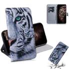 For iPhone 11 Pro Max 3D Colored Drawing Horizontal Flip Leather Case, with Holder & Card Slot & Wallet (Tiger) - 1