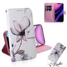 For iPhone 11 3D Colored Drawing Horizontal Flip Leather Case, with Holder & Card Slot & Wallet (Magnolia) - 1