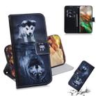 3D Colored Drawing Horizontal Flip Leather Case, with Holder & Card Slot & Wallet For Galaxy Note 10(Wolf and Dog) - 1