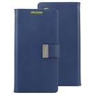 GOOSPERY RICH DIARY  PU + TPU Crazy Horse Texture Horizontal Flip Leather Case with Card Slots & Wallet for Galaxy Note 10(Navy Blue) - 1