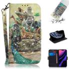 For iPhone 11 Pro 3D Colored Drawing Horizontal Flip Leather Case, with Holder & Card Slot & Wallet (Zoo) - 1