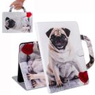 3D Colored Drawing Horizontal Flip Leather Case, with Holder & Card Slot & Wallet & Handle For Galaxy Tab A 8.0 (2019)(Pug) - 1