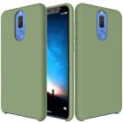Solid Color Liquid Silicone Dropproof Protective Case for Huawei Mate 10 Lite(Green) - 1