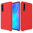Solid Color Liquid Silicone Dropproof Protective Case for Huawei P30(Red) - 1