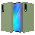 Solid Color Liquid Silicone Dropproof Protective Case for Huawei P30(Green) - 1