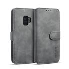 DG.MING Retro Oil Side Horizontal Flip Case with Holder & Card Slots & Wallet for Galaxy S9(Grey) - 1