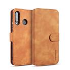 DG.MING Retro Oil Side Horizontal Flip Case with Holder & Card Slots & Wallet for Huawei P30 Lite(Brown) - 1