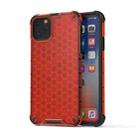 Shockproof Honeycomb PC + TPU Case for iPhone 11(Red) - 1