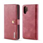 DG.MING Crazy Horse Texture Flip Detachable Magnetic Leather Case with Holder & Card Slots & Wallet for Samsung Galaxy Note 10(Red) - 1
