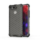 Shockproof Honeycomb PC + TPU Case for Huawei Honor V20(Black) - 1