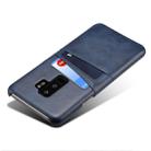 Suteni Calf Texture Back Cover Protective Case with Card Slots for Galaxy S9+(Blue) - 1