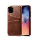 Suteni Calf Texture Back Cover Protective Case with Card Slots for iPhone 11 Pro(Brown) - 1