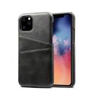 Suteni Calf Texture Back Cover Protective Case with Card Slots for iPhone 11(Black) - 1