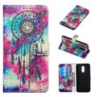 Colored Drawing Marble Pattern Horizontal Flip PU Leather Case with Holder & Card Slots & Wallet For LG Stylo 5(Butterfly Wind Chimes) - 1