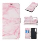 Colored Drawing Marble Pattern Horizontal Flip PU Leather Case with Holder & Card Slots & Wallet For Huawei P30(Pink) - 1