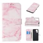 Colored Drawing Marble Pattern Horizontal Flip PU Leather Case with Holder & Card Slots & Wallet For Huawei P30 Pro(Pink) - 1