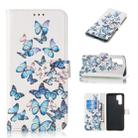 Colored Drawing Marble Pattern Horizontal Flip PU Leather Case with Holder & Card Slots & Wallet For Huawei P30 Pro(Little Butterflies) - 1