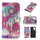 Colored Drawing Marble Pattern Horizontal Flip PU Leather Case with Holder & Card Slots & Wallet For Huawei P30 Pro(Butterfly Wind Chimes) - 1