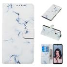 Colored Drawing Marble Pattern Horizontal Flip PU Leather Case with Holder & Card Slots & Wallet For Huawei P30 Lite / Nova 4e(White) - 1