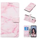 Colored Drawing Marble Pattern Horizontal Flip PU Leather Case with Holder & Card Slots & Wallet For Huawei P30 Lite / Nova 4e(Pink) - 1