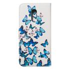 Colored Drawing Marble Pattern Horizontal Flip PU Leather Case with Holder & Card Slots & Wallet For OnePlus 7(Little Butterflies) - 3