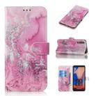 Colored Drawing Marble Pattern Horizontal Flip PU Leather Case with Holder & Card Slots & Wallet For Galaxy A7 (2018)(Seawater) - 1