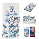 Colored Drawing Marble Pattern Horizontal Flip PU Leather Case with Holder & Card Slots & Wallet For Galaxy A7 (2018)(Little Butterflies) - 1