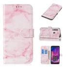 Colored Drawing Marble Pattern Horizontal Flip PU Leather Case with Holder & Card Slots & Wallet For Galaxy A9 (2018)(Pink Green) - 1