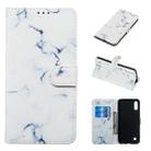 Colored Drawing Marble Pattern Horizontal Flip PU Leather Case with Holder & Card Slots & Wallet For Galaxy A10 / M10(White) - 1