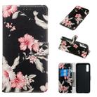 Colored Drawing Marble Pattern Horizontal Flip PU Leather Case with Holder & Card Slots & Wallet For Galaxy A50(Azalea) - 1