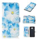 Colored Drawing Marble Pattern Horizontal Flip PU Leather Case with Holder & Card Slots & Wallet For Galaxy J6+(Orchid) - 1