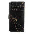 Colored Drawing Marble Pattern Horizontal Flip PU Leather Case with Holder & Card Slots & Wallet For Galaxy M30(Black Gold) - 3