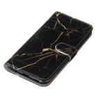 Colored Drawing Marble Pattern Horizontal Flip PU Leather Case with Holder & Card Slots & Wallet For Galaxy M30(Black Gold) - 6