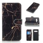 Colored Drawing Marble Pattern Horizontal Flip PU Leather Case with Holder & Card Slots & Wallet For Galaxy S10+(Black Gold) - 1