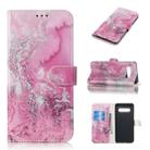 Colored Drawing Marble Pattern Horizontal Flip PU Leather Case with Holder & Card Slots & Wallet For Galaxy S10+(Seawater) - 1