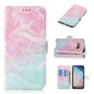 Colored Drawing Marble Pattern Horizontal Flip PU Leather Case with Holder & Card Slots & Wallet For Galaxy S10e(Pink Green) - 1