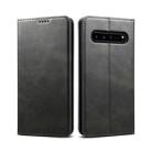 Suteni Calf Texture Horizontal Flip Leather Case with Holder & Card Slots & Wallet for Galaxy S10 5G(Black) - 1