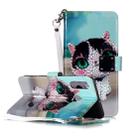 Magic 3D Bright Coloured Drawing Pattern Horizontal Flip PU Leather Case with Holder & Card Slots & Wallet & Photo Frame for Huawei P30 Lite(Cute Cat) - 1