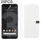 25 PCS Soft Hydrogel Film Full Cover Front Protector with Alcohol Cotton + Scratch Card for Google Pixel 3 - 1