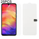 25 PCS Soft Hydrogel Film Full Cover Front Protector with Alcohol Cotton + Scratch Card for Xiaomi Redmi Note 7 - 1